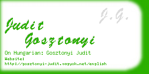 judit gosztonyi business card